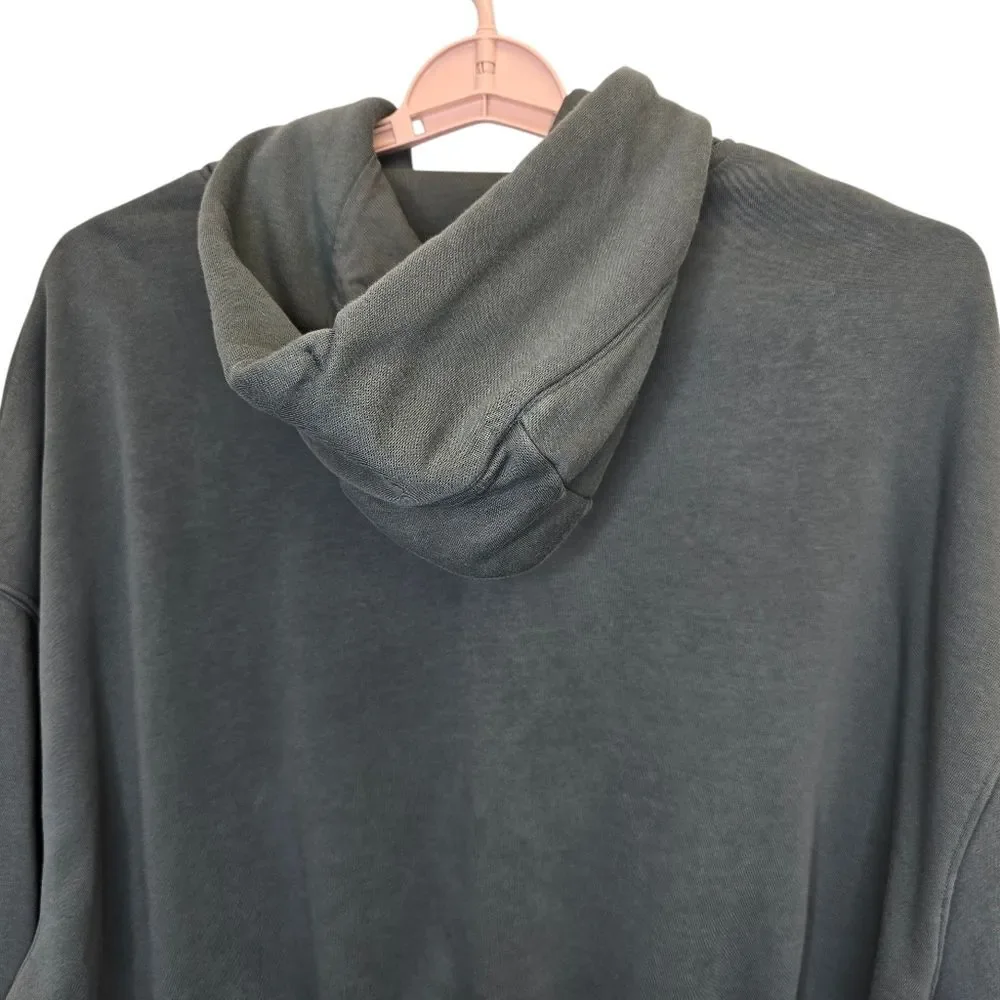 Nike Women's L Pheonix Fleece Oversized Pullover Seaweed Green Hoodie